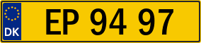 Trailer License Plate